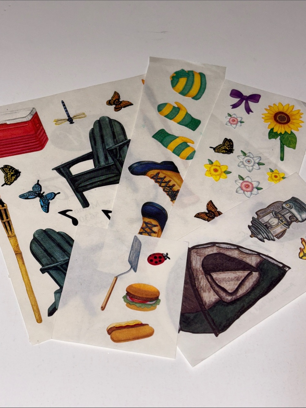 Camping Scrapbook Stickers Creative Memories Camping Stickers Junk Journal Lake
